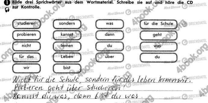 ГДЗ Німецька мова 10 клас сторінка Стр25 Впр1